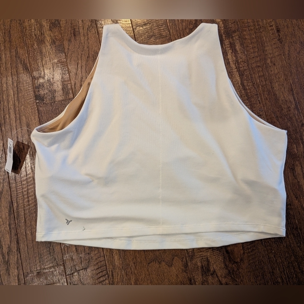Light Support Power Chill Longline Sports Bra, ivory Sea Salt NWT - Picture 3 of 7